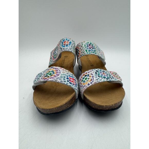 NEW Eric Michael LIAT Women's Dress Sandal White Mosaic EU Size 42 Medium NIB - Picture 5 of 11